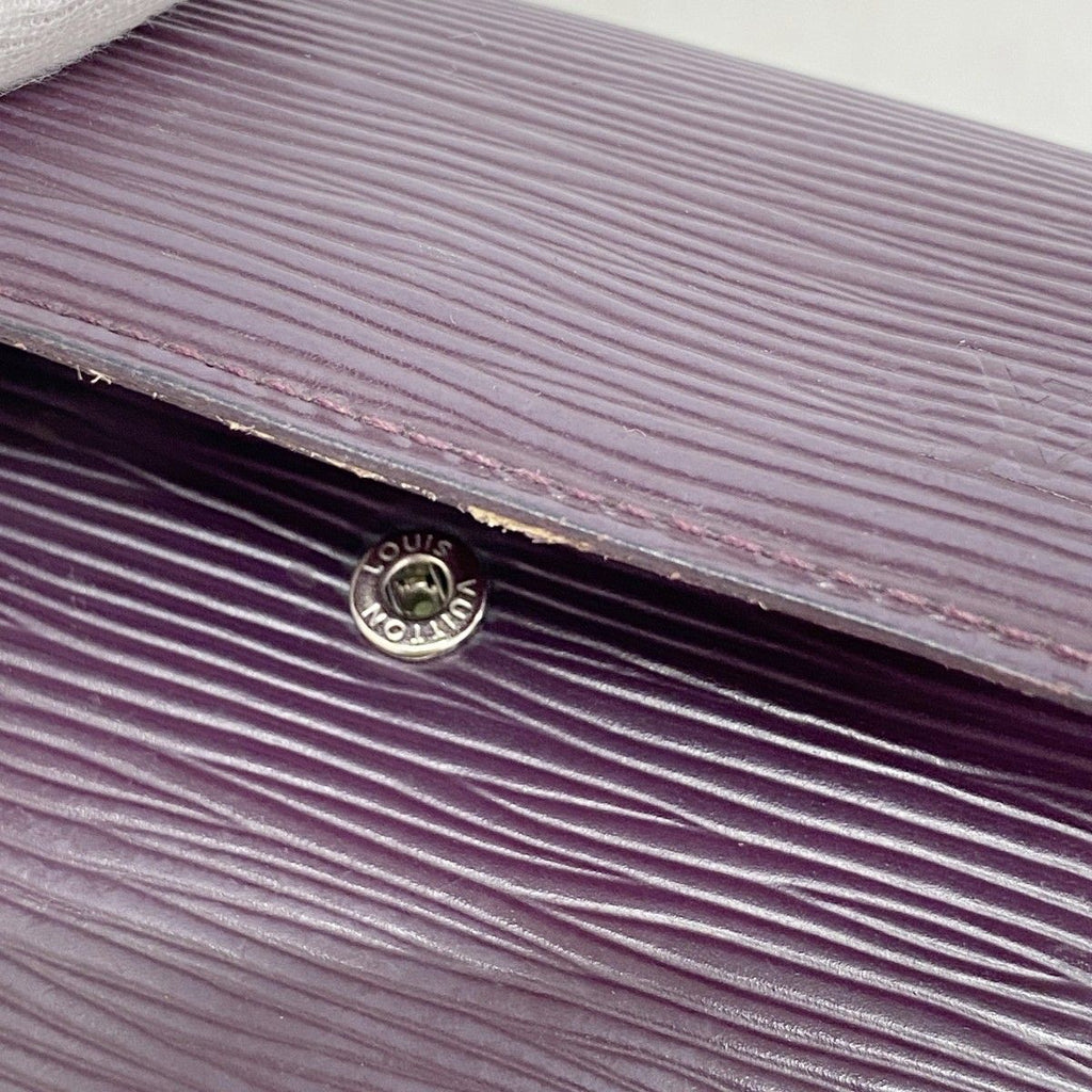 Louis Vuitton Trifold Wallet Epi Portefeuille Elise Cassis — view 7