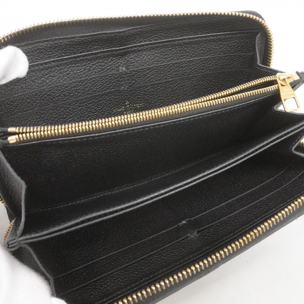 Louis Vuitton Wallet Monogram Empreinte Zippy Noir — view 3