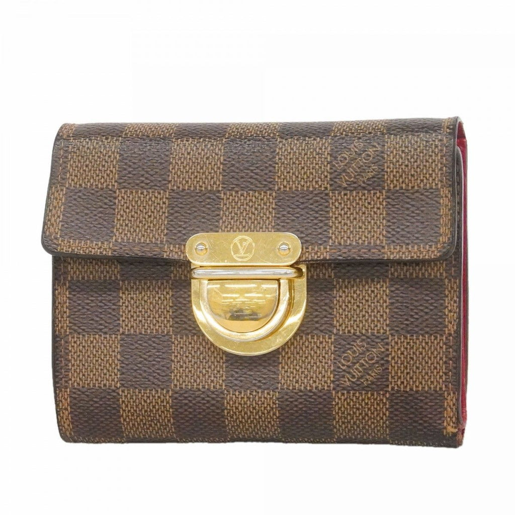 Louis Vuitton Trifold Wallet Damier Portefeuille Koala Ebene