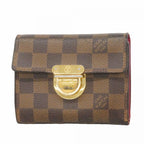 Louis Vuitton Trifold Wallet Damier Portefeuille Koala Ebene