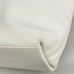Chanel Tote Leather White Gold — view 6