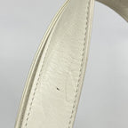 Chanel Tote Leather White Gold — view 9