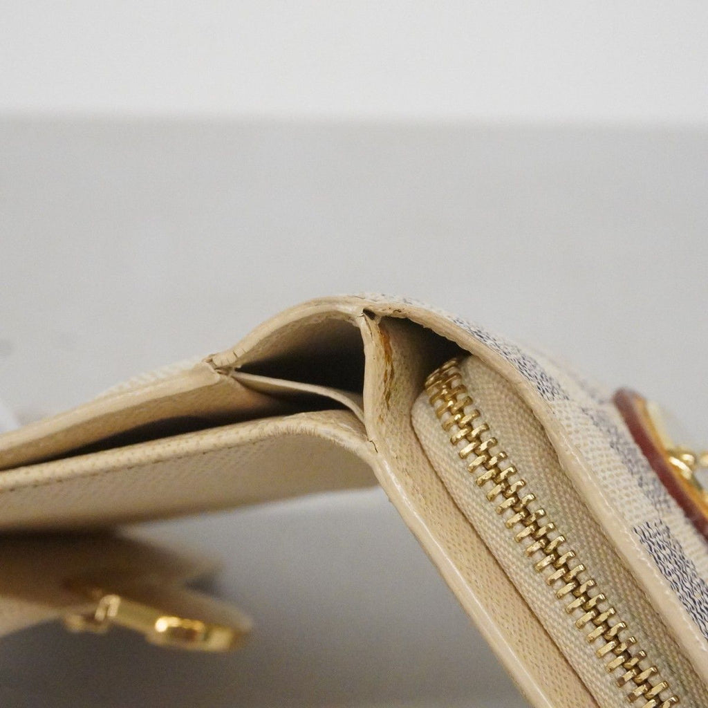 Louis Vuitton Trifold Wallet Damier Azur Portefeuille Joy White — view 5
