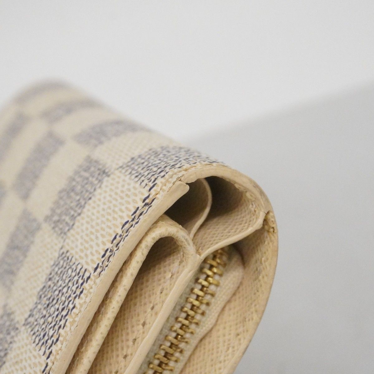 Louis Vuitton Trifold Wallet Damier Azur Portefeuille Joy White — view 6