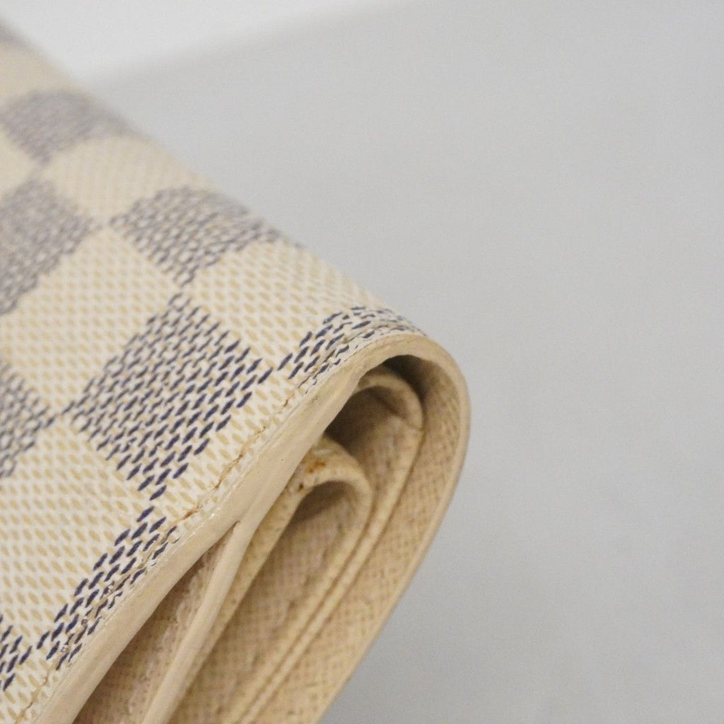 Louis Vuitton Trifold Wallet Damier Azur Portefeuille Joy White — view 8