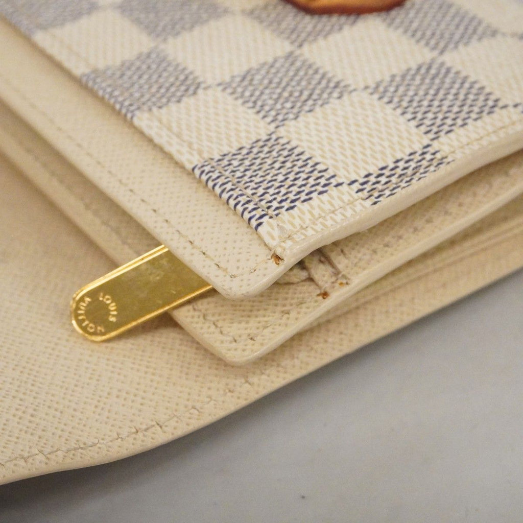 Louis Vuitton Trifold Wallet Damier Azur Portefeuille Joy White — view 9