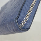 Louis Vuitton Wallet Monogram Empreinte Zippy Metallic Blue — view 5