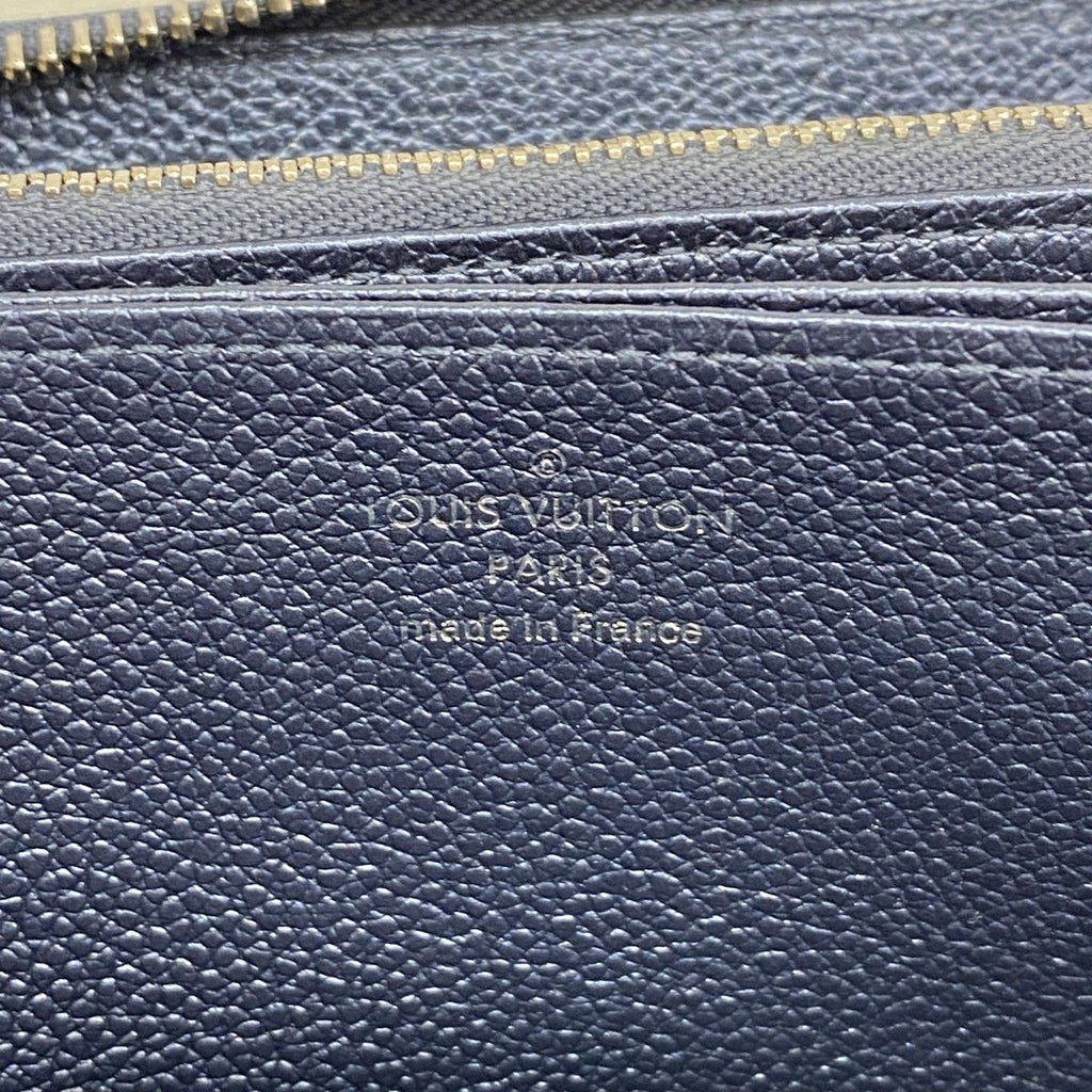 Louis Vuitton Wallet Monogram Empreinte Zippy Metallic Blue — view 4