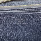 Louis Vuitton Wallet Monogram Empreinte Zippy Metallic Blue — view 4