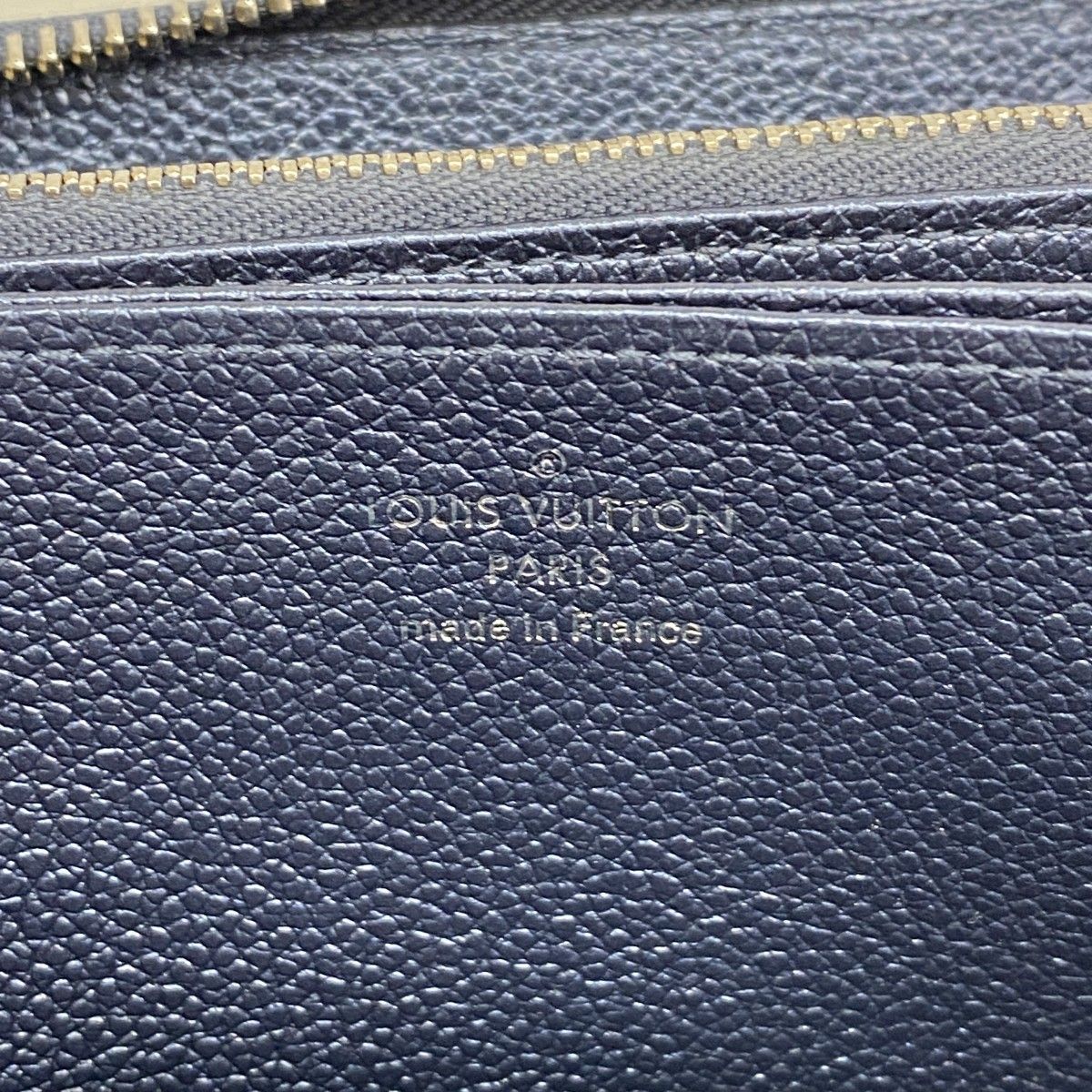 Louis Vuitton Wallet Monogram Empreinte Zippy Metallic Blue — view 4