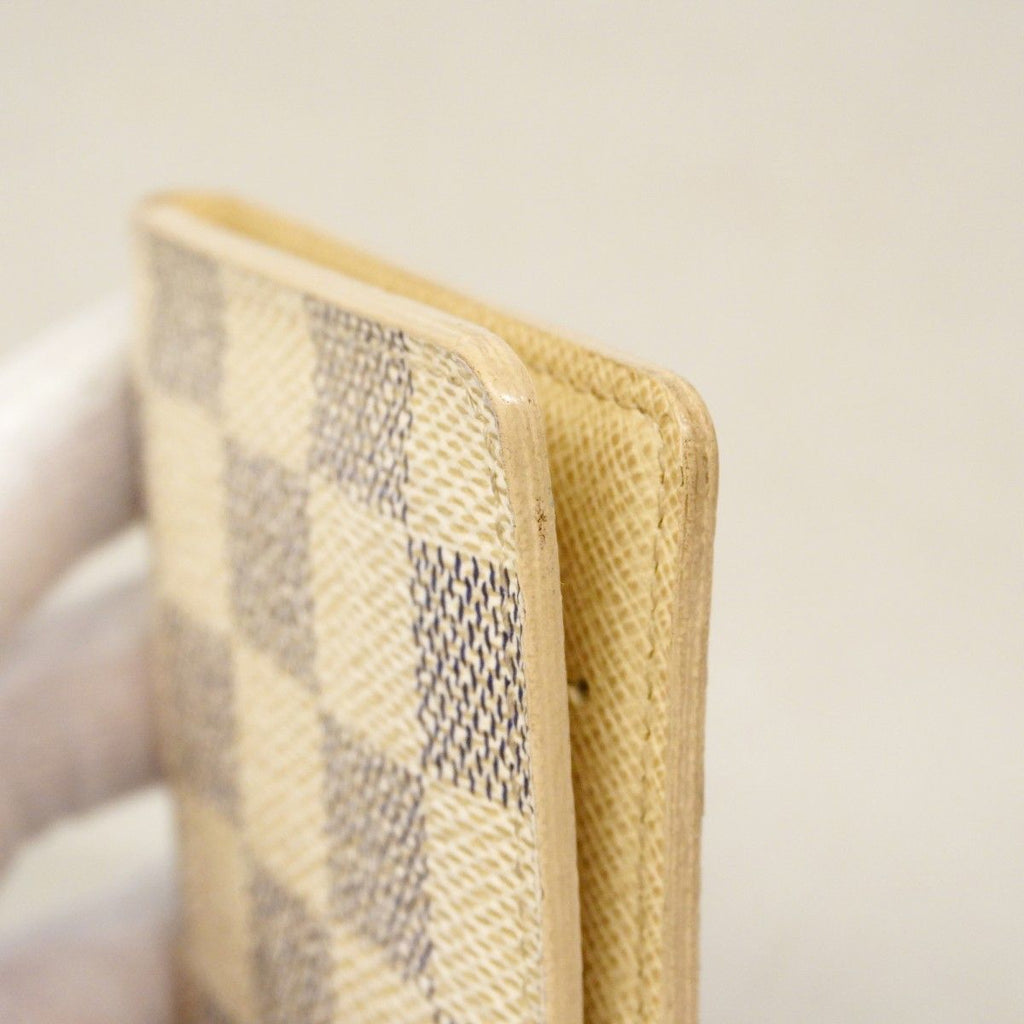 Louis Vuitton Card Case Damier Azur Organizer de Poche White — view 8