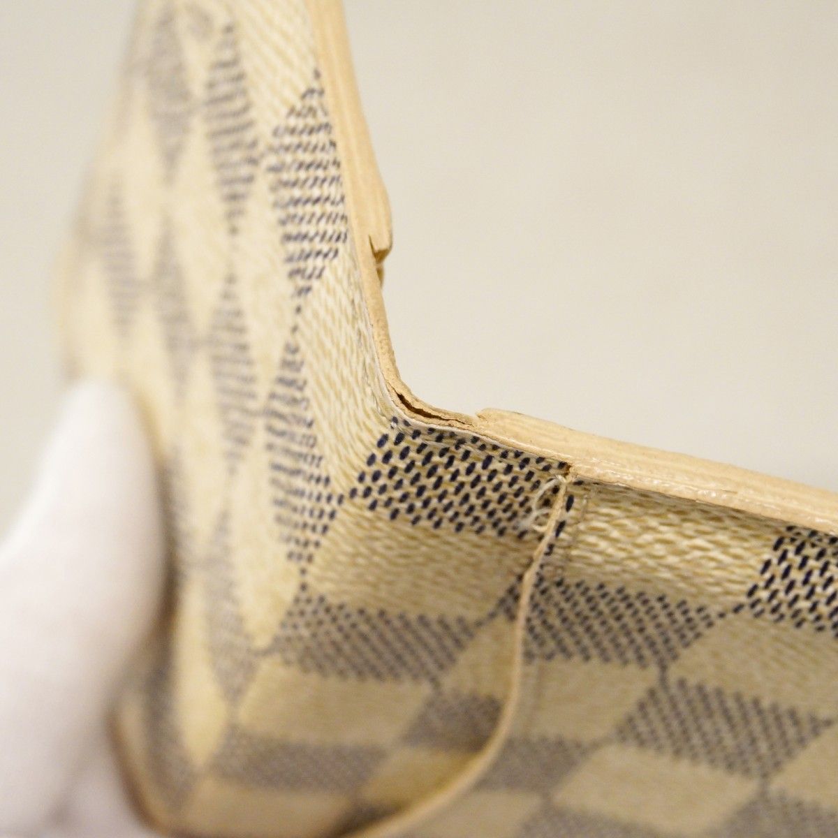 Louis Vuitton Card Case Damier Azur Organizer de Poche White — view 7