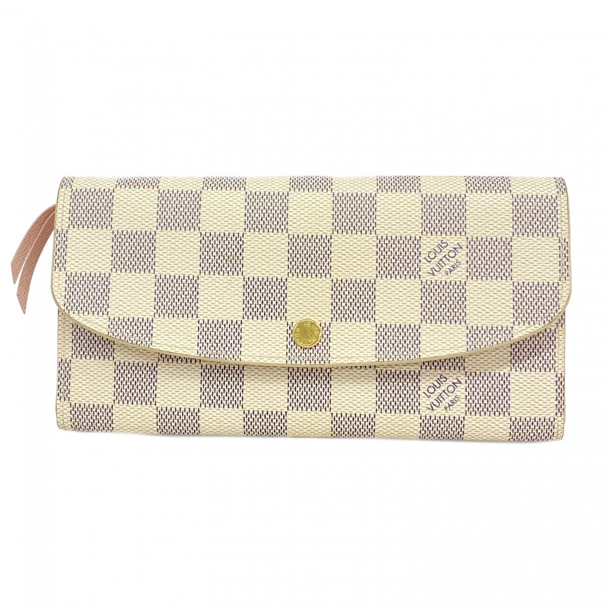 Louis Vuitton Wallet Damier Azur Portefeuille Emily Rose Velours