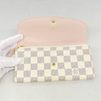 Louis Vuitton Wallet Damier Azur Portefeuille Emily Rose Velours — view 9