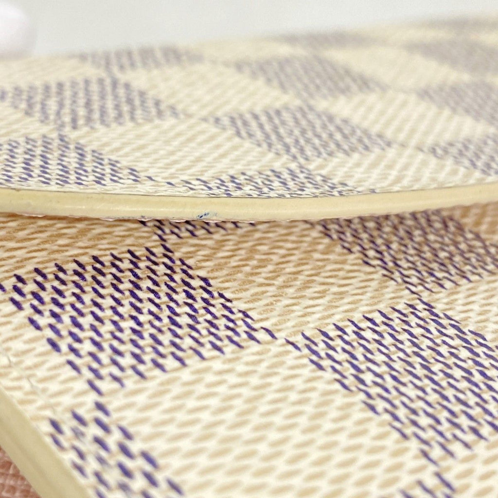 Louis Vuitton Wallet Damier Azur Portefeuille Emily Rose Velours — view 7