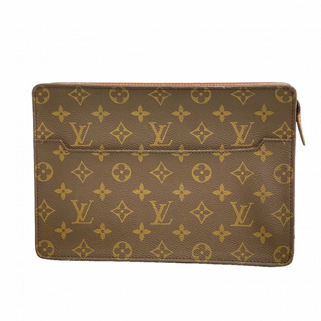 Louis Vuitton Clutch Monogram Pochette Homme Brown