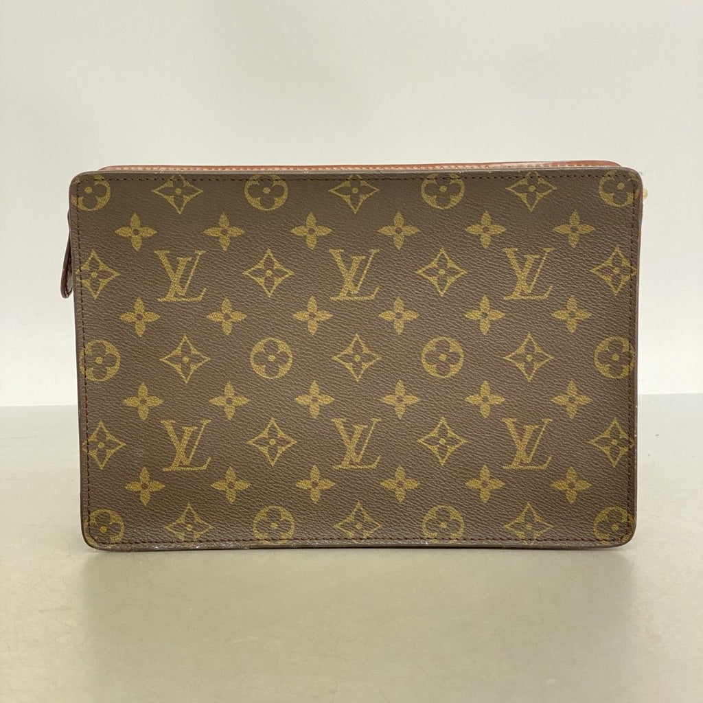 Louis Vuitton Clutch Monogram Pochette Homme Brown — view 8