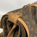Louis Vuitton Shoulder Bag Monogram Saumur 43 Brown — view 9