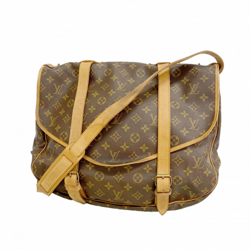Louis Vuitton Shoulder Bag Monogram Saumur 43 Brown