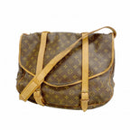 Louis Vuitton Shoulder Bag Monogram Saumur 43 Brown