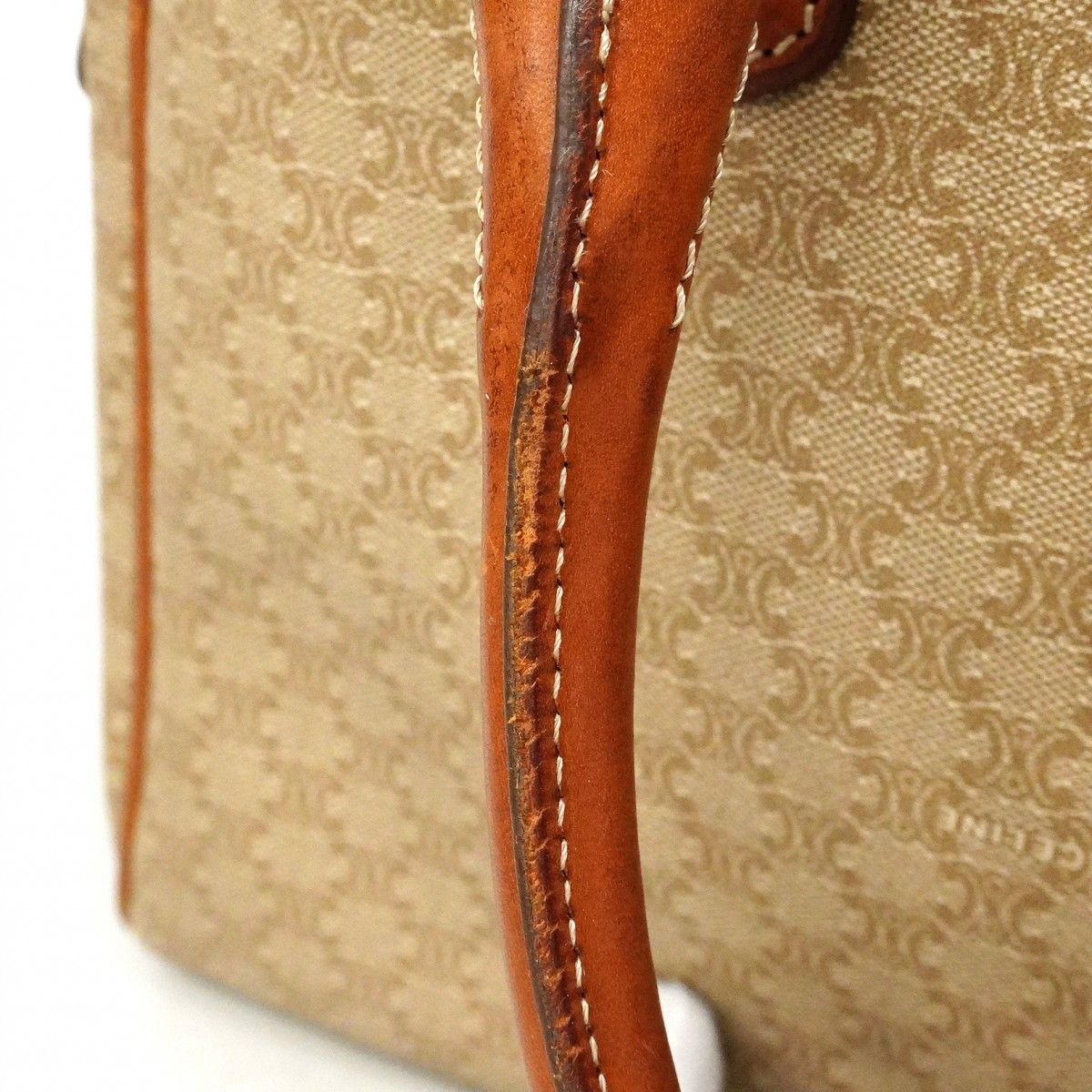 Celine Handbag Macadam Brown Gold — view 6