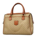 Celine Handbag Macadam Brown Gold