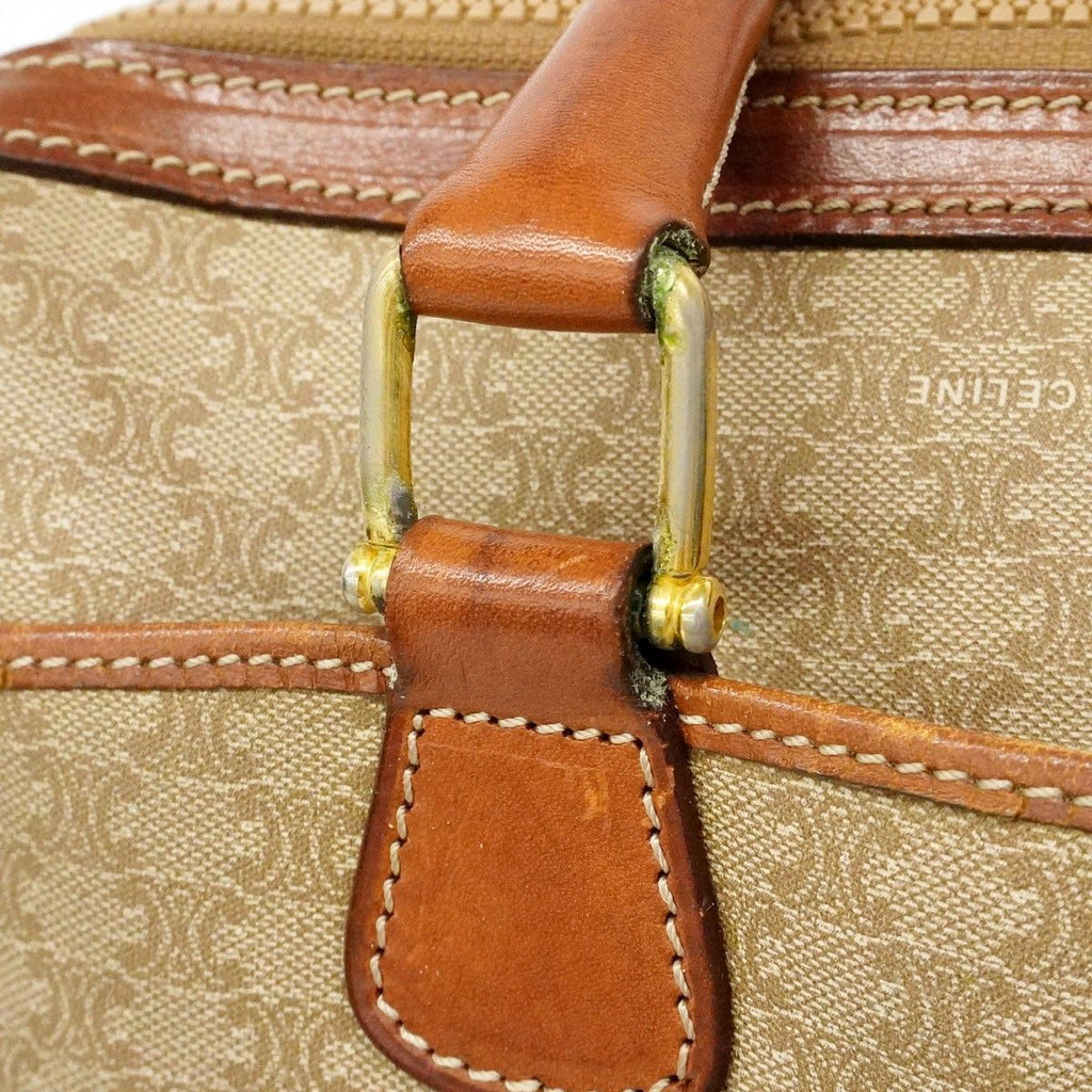Celine Handbag Macadam Brown Gold — view 8