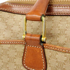 Celine Handbag Macadam Brown Gold — view 8