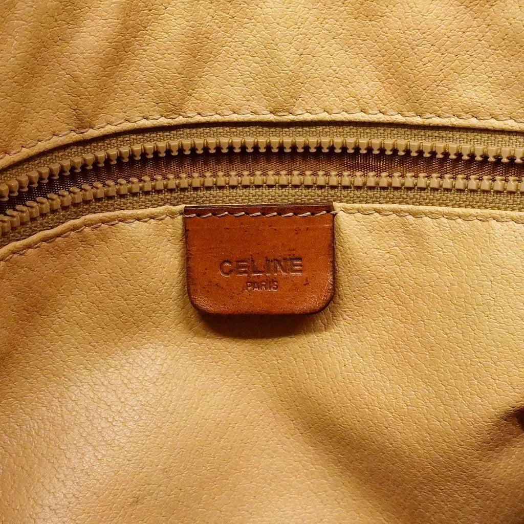 Celine Handbag Macadam Brown Gold — view 5