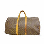 Louis Vuitton Boston Bag Monogram Keepall Bandouliere 60 Brown