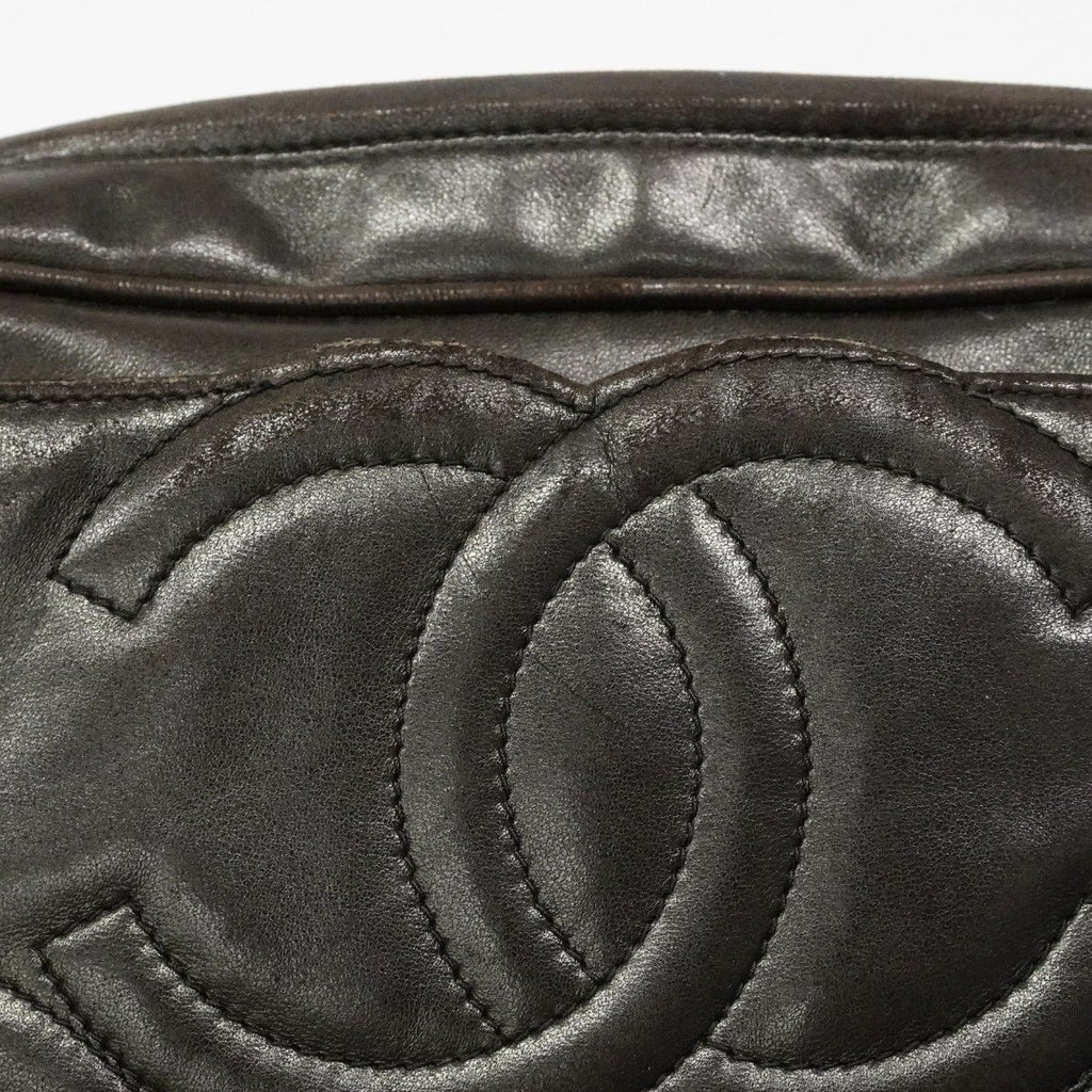 Chanel Shoulder Bag Triple Coco Lambskin Black Gold — view 9