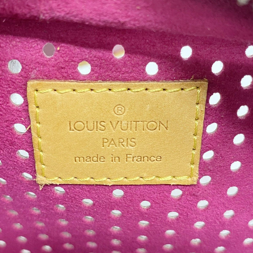 Louis Vuitton Shoulder Bag Monogram Perfo Mini Trocadero Brown Fuchsia — view 5