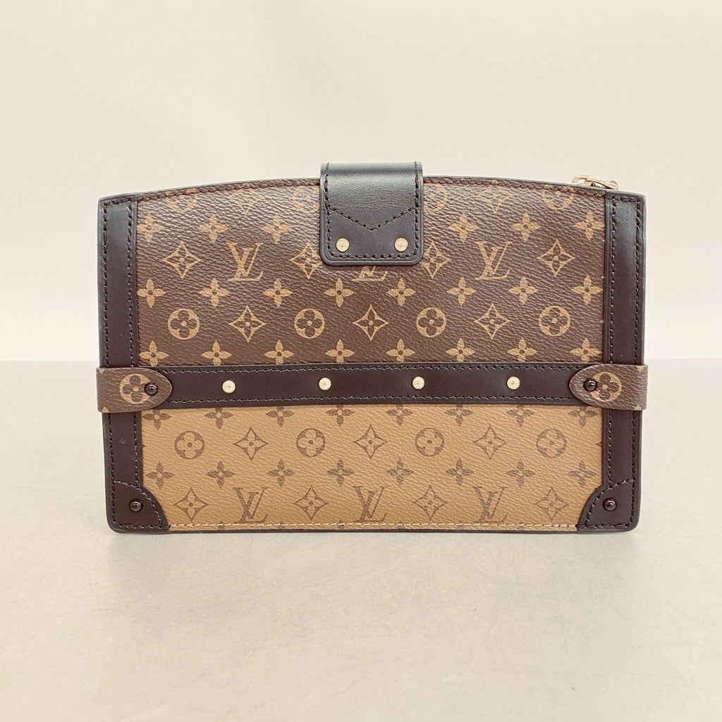 Louis Vuitton Shoulder Bag Monogram Reverse Trunk Clutch Brown — view 9