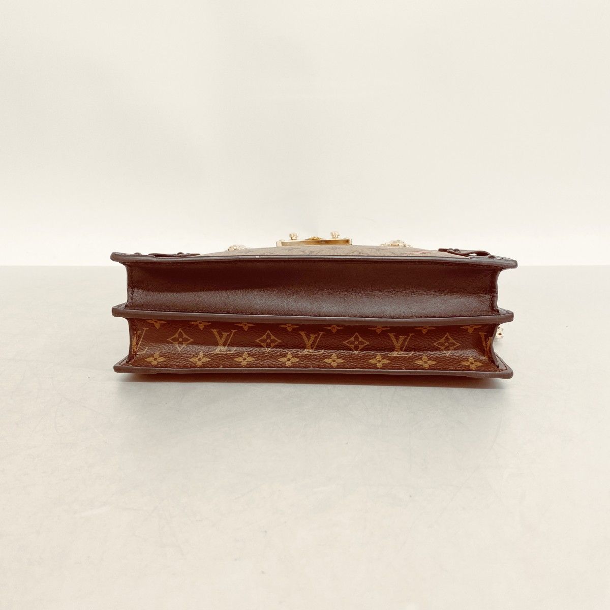 Louis Vuitton Shoulder Bag Monogram Reverse Trunk Clutch Brown — view 3