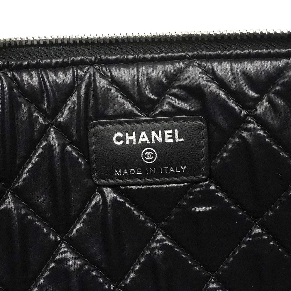 Chanel Clutch Deauville Black Gold Silver — view 5