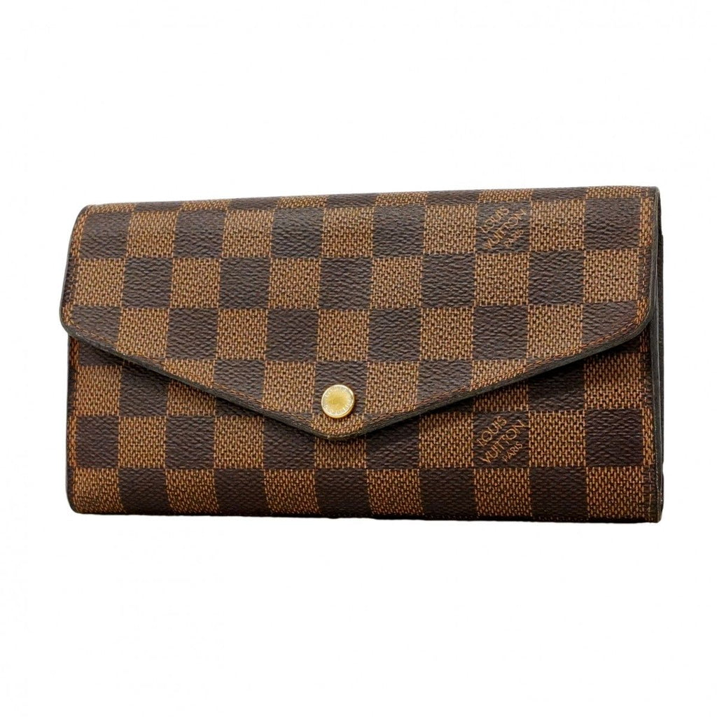 Louis Vuitton Wallet Damier Portefeuille Sarah Ebene