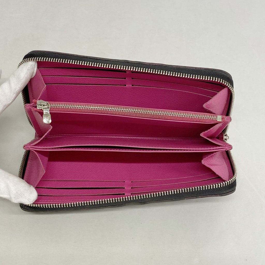 Louis Vuitton Wallet Epi Zippy Noir Hot Pink — view 3
