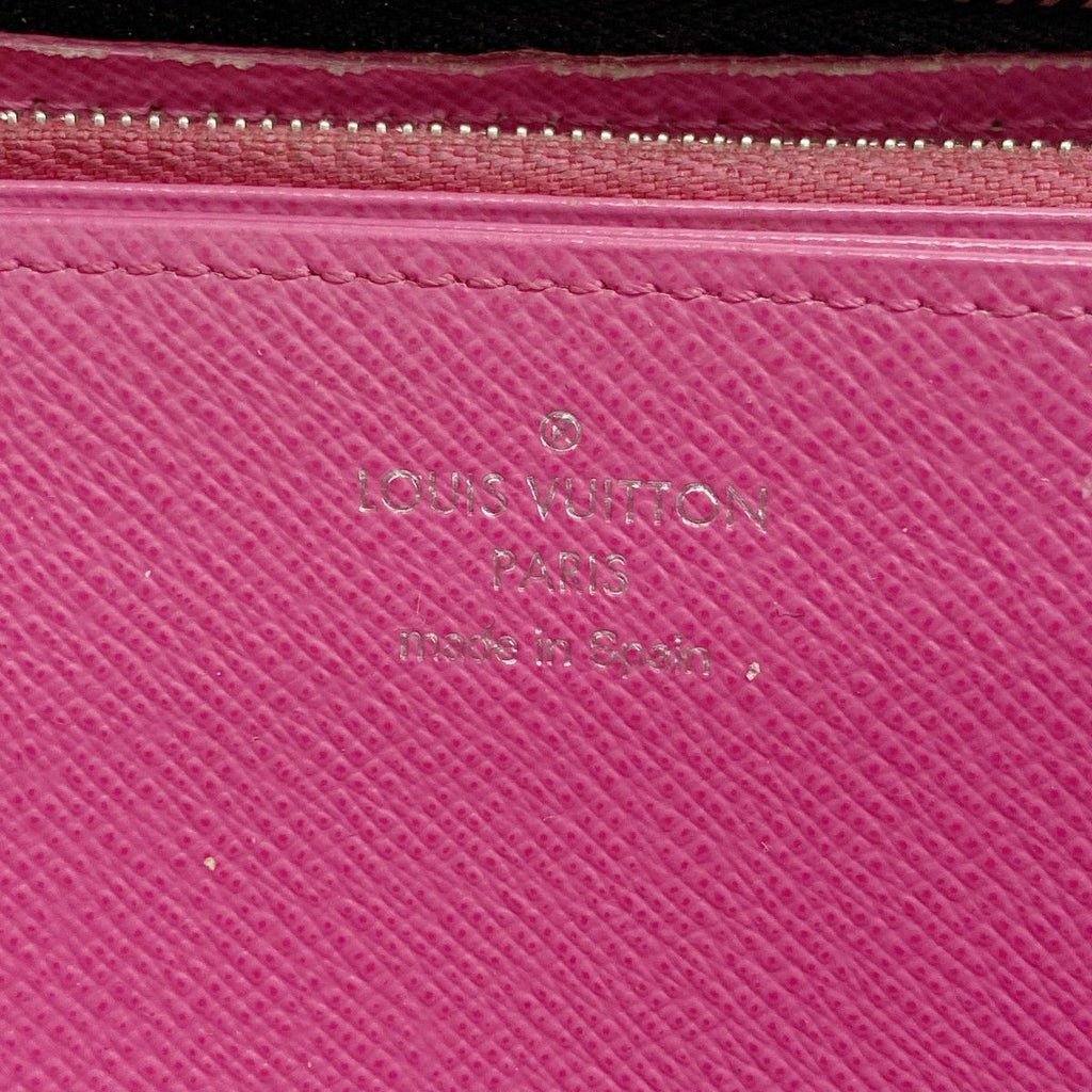 Louis Vuitton Wallet Epi Zippy Noir Hot Pink — view 4