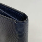 Louis Vuitton Wallet Epi Damier Graphite Portefeuille Brazza NM Blue Marine — view 5
