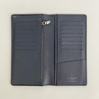 Louis Vuitton Wallet Epi Damier Graphite Portefeuille Brazza NM Blue Marine — view 3