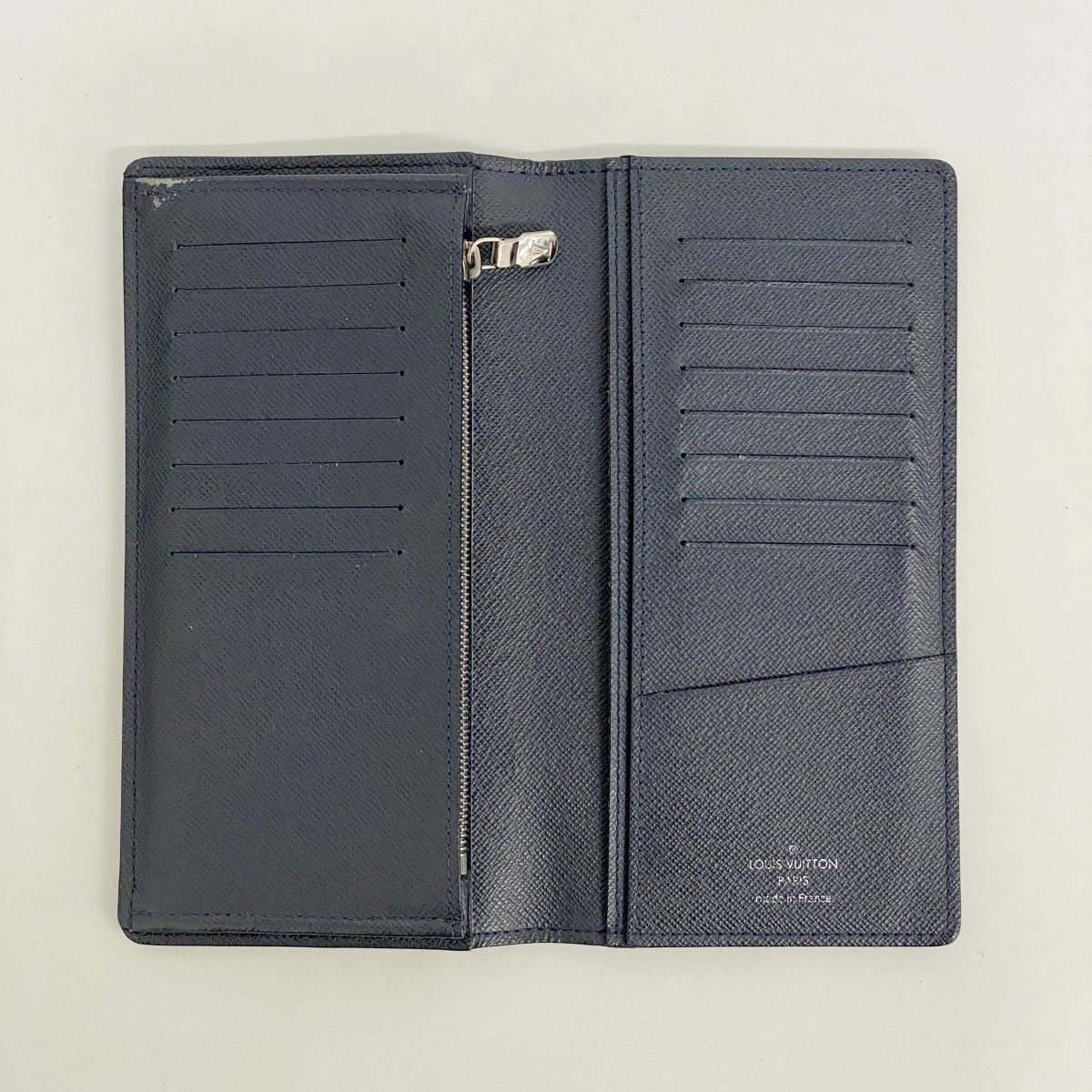 Louis Vuitton Wallet Epi Damier Graphite Portefeuille Brazza NM Blue Marine — view 3