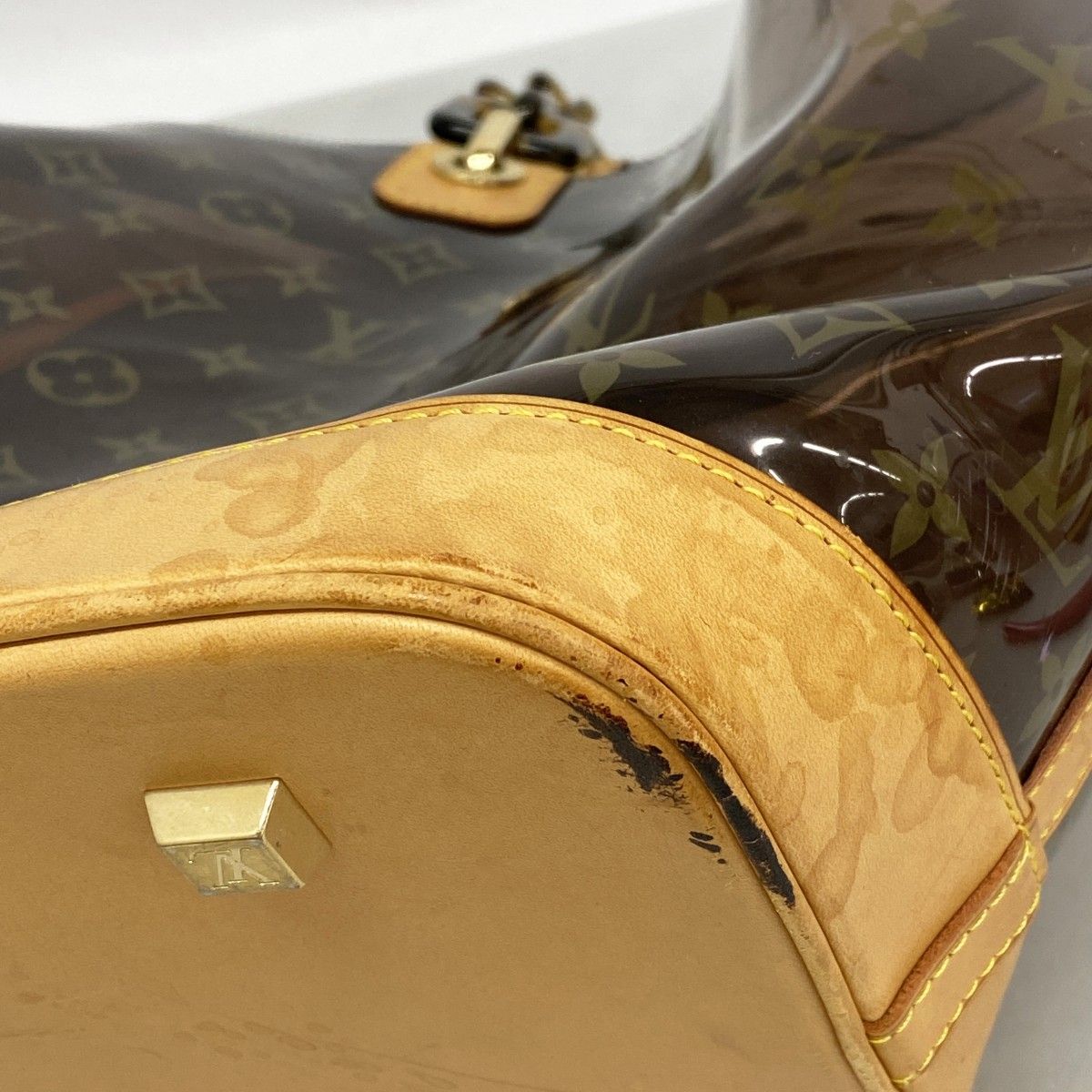 Louis Vuitton Tote Monogram Vinyl Cover Amble GM Brown — view 6