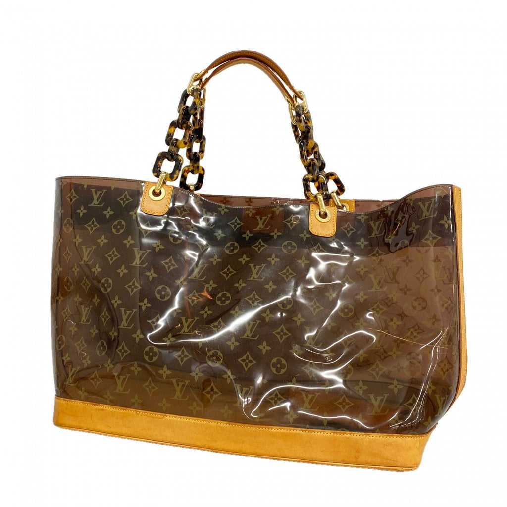 Louis Vuitton Tote Monogram Vinyl Cover Amble GM Brown