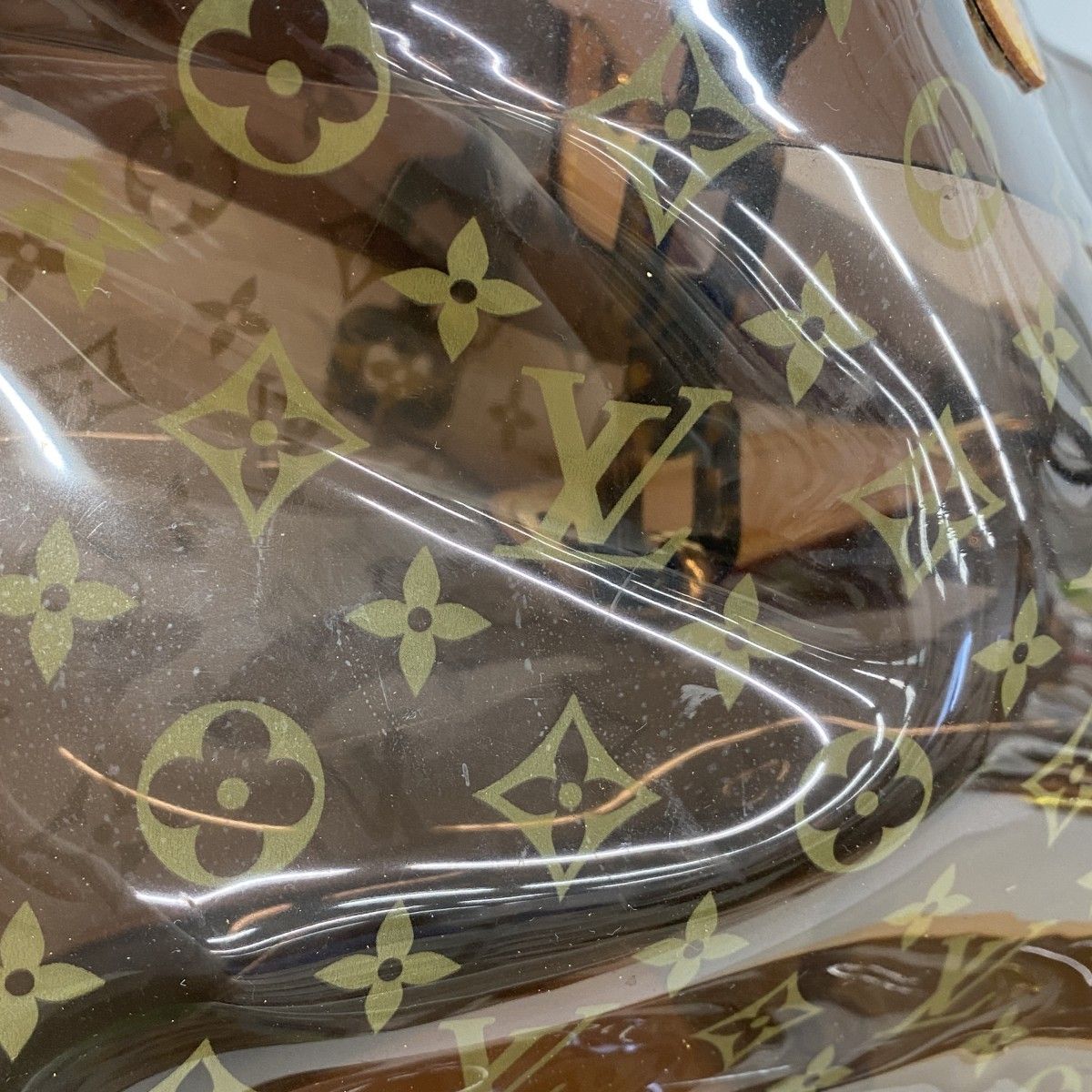 Louis Vuitton Tote Monogram Vinyl Cover Amble GM Brown — view 9