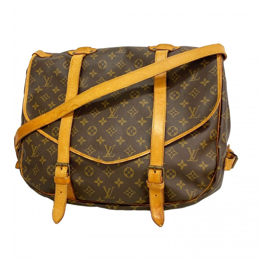 Louis Vuitton Shoulder Bag Monogram Saumur 43 Brown