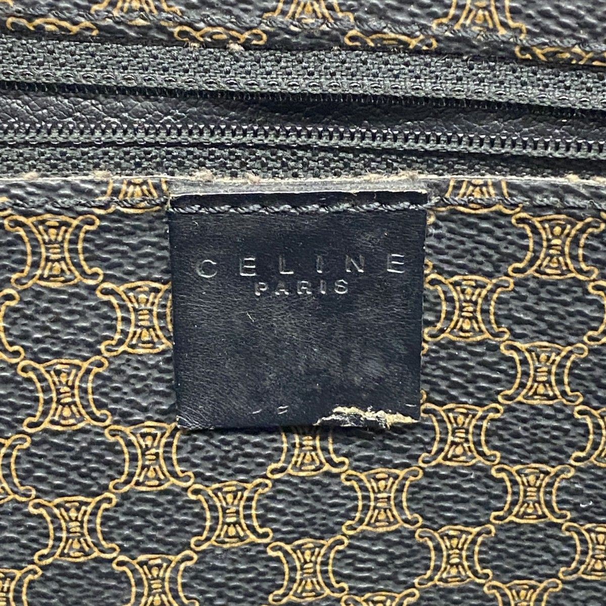 Celine Tote Macadam Black Gold — view 5