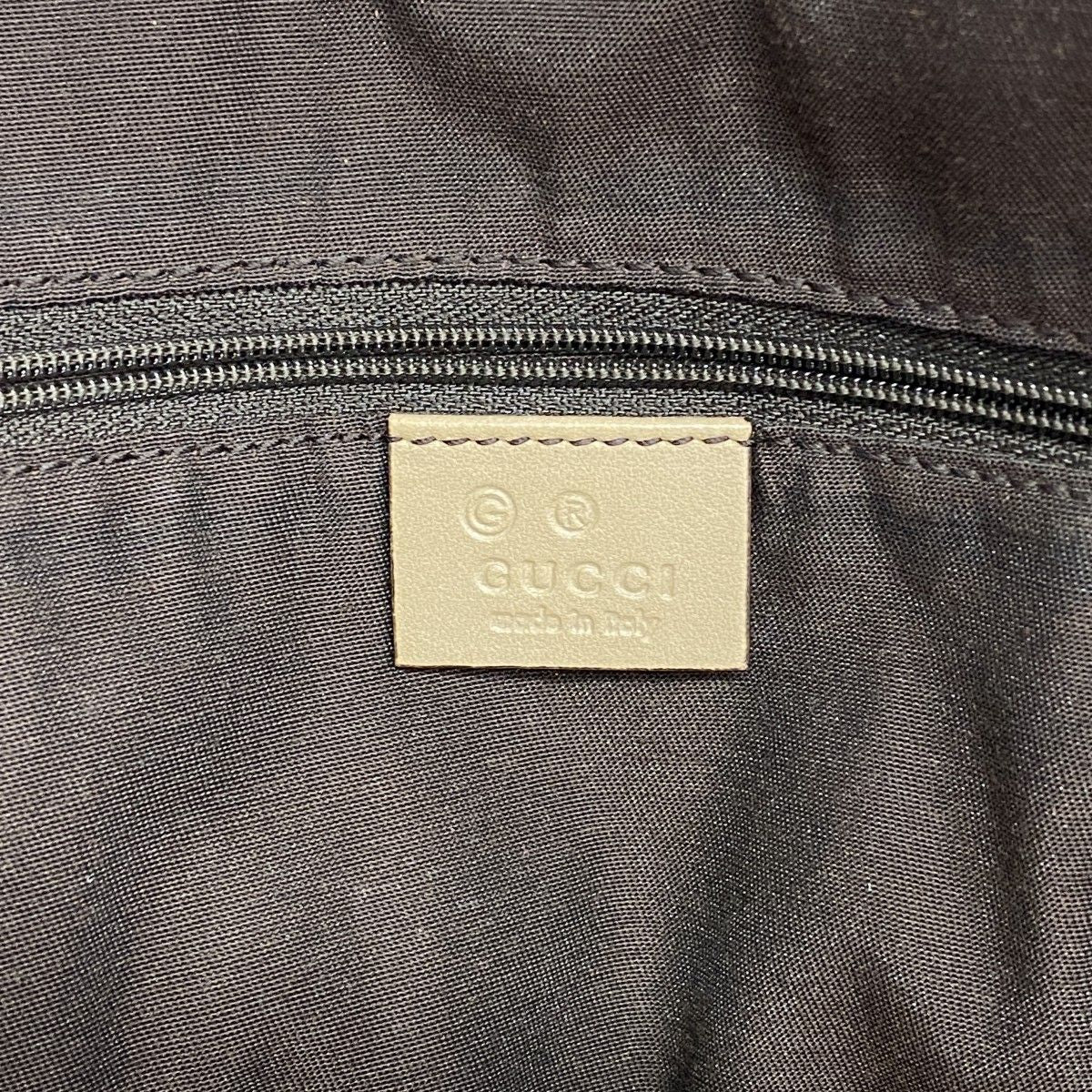Gucci Tote Abbey Leather Beige Silver — view 5
