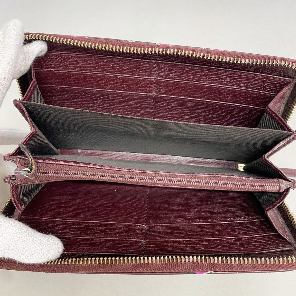 Gucci Wallet Interlocking Purple Pink Gold — view 3