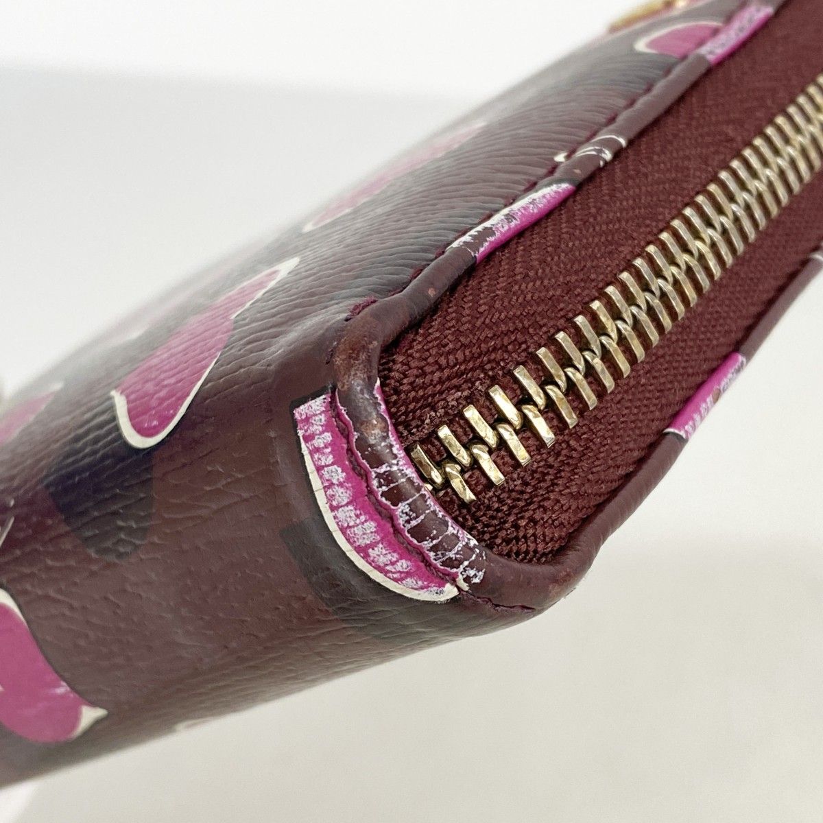 Gucci Wallet Interlocking Purple Pink Gold — view 5