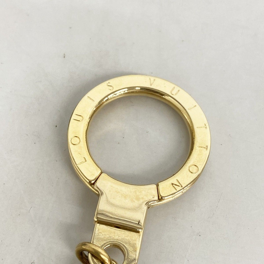 Louis Vuitton Key Holder Charm Fleur de Monogram Gold Multicolor — view 3